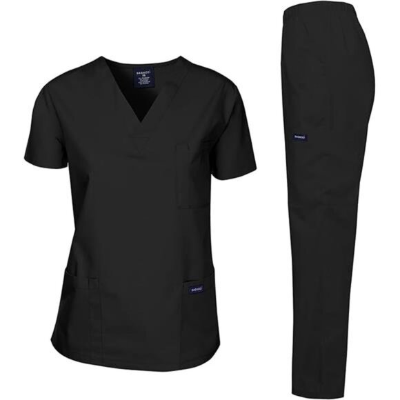 Scrubs Medical Uniform Women and Man Scrubs Set Medical Scrubs Top - Picture 6 of 6